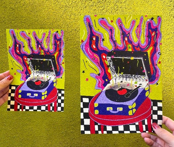 Vinilo fuego